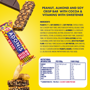 Peanut Butter & Cocoa Keto High Protein Bars  (16x45g)