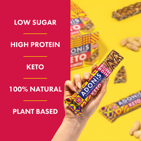 Peanut Butter & Cocoa Keto High Protein Bars  (16x45g)