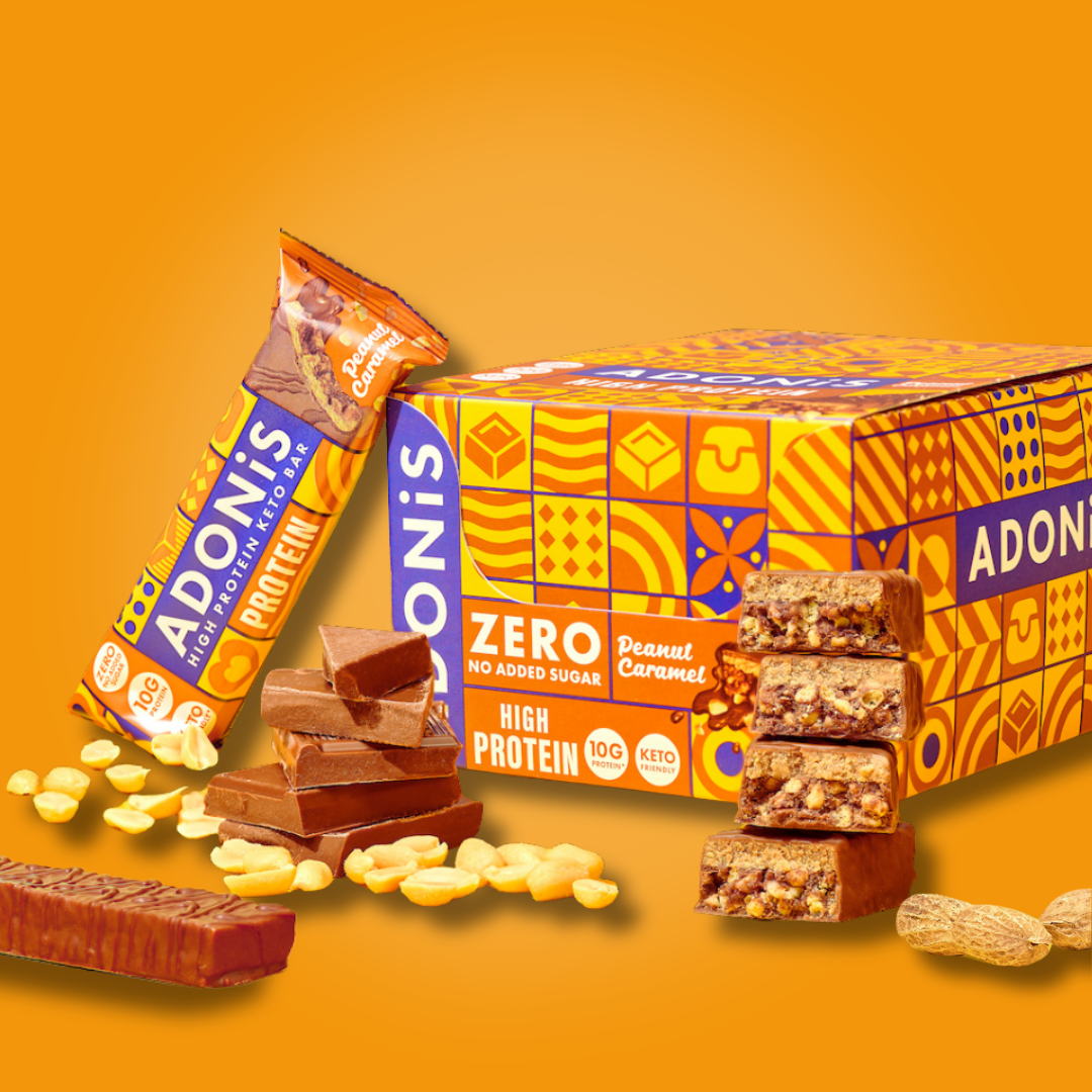 Caramel Peanut Keto High Protein Bars  (16x45g)